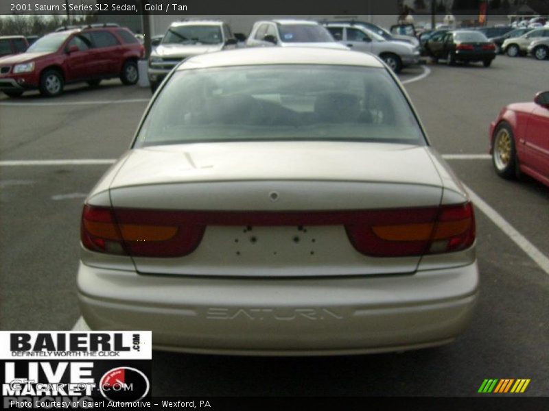 Gold / Tan 2001 Saturn S Series SL2 Sedan