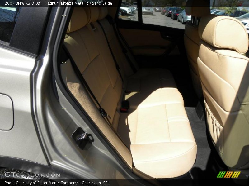 Platinum Bronze Metallic / Sand Beige 2007 BMW X3 3.0si
