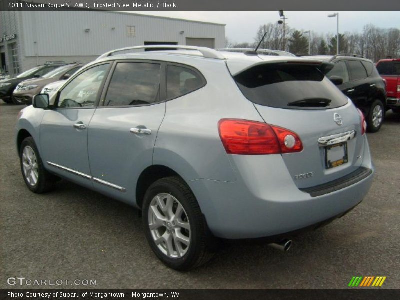 Frosted Steel Metallic / Black 2011 Nissan Rogue SL AWD