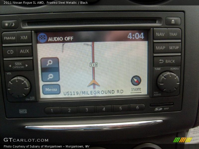 Navigation of 2011 Rogue SL AWD