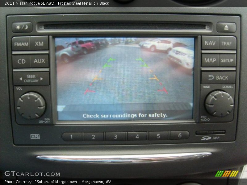 Frosted Steel Metallic / Black 2011 Nissan Rogue SL AWD