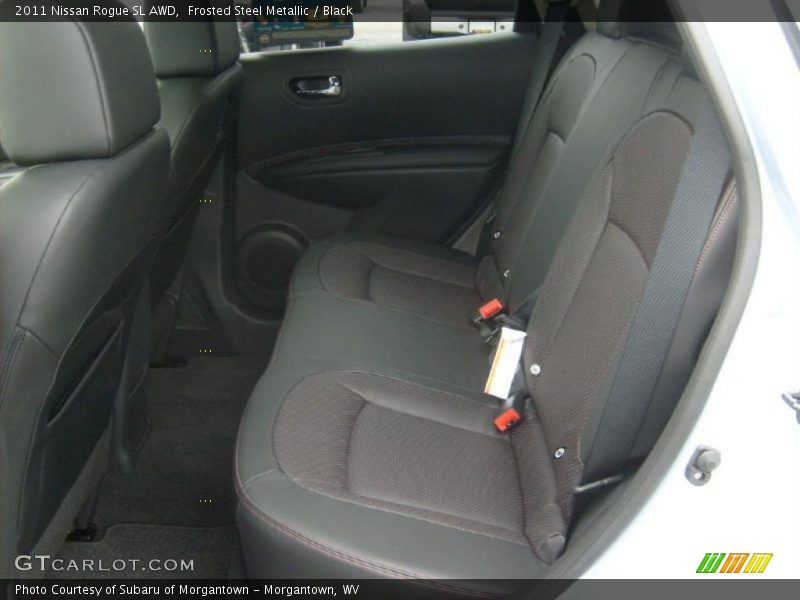 Frosted Steel Metallic / Black 2011 Nissan Rogue SL AWD