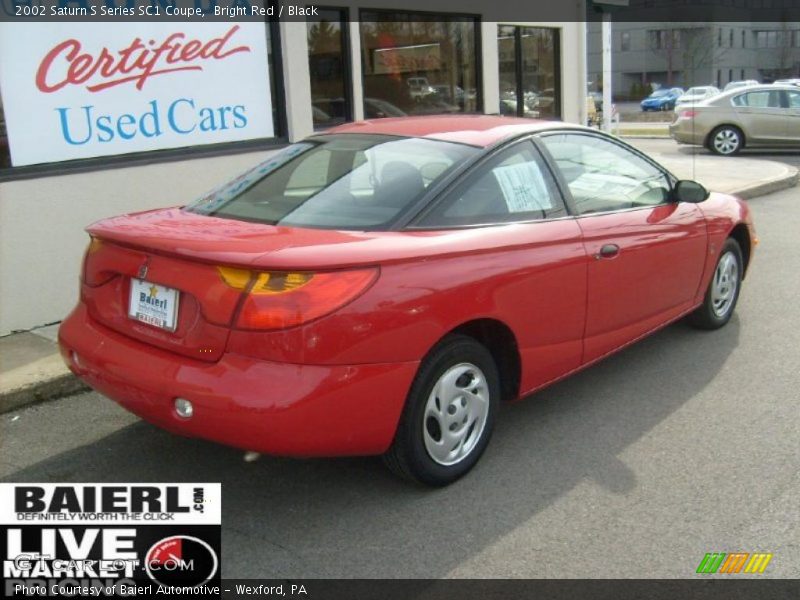 Bright Red / Black 2002 Saturn S Series SC1 Coupe