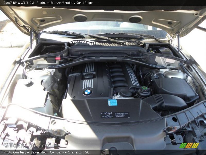 Platinum Bronze Metallic / Sand Beige 2007 BMW X3 3.0si