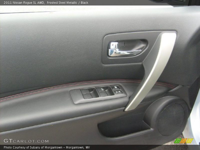 Frosted Steel Metallic / Black 2011 Nissan Rogue SL AWD