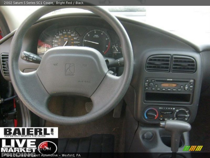 Bright Red / Black 2002 Saturn S Series SC1 Coupe