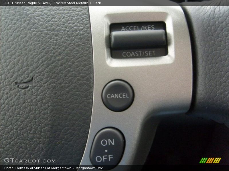 Frosted Steel Metallic / Black 2011 Nissan Rogue SL AWD