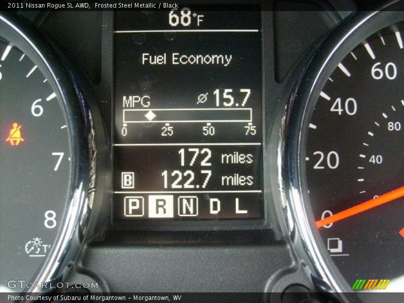 Frosted Steel Metallic / Black 2011 Nissan Rogue SL AWD