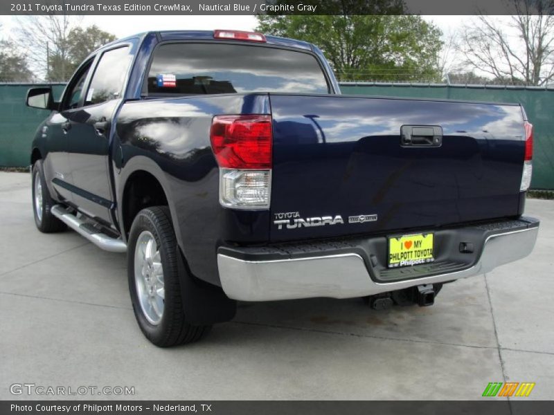 Nautical Blue / Graphite Gray 2011 Toyota Tundra Texas Edition CrewMax