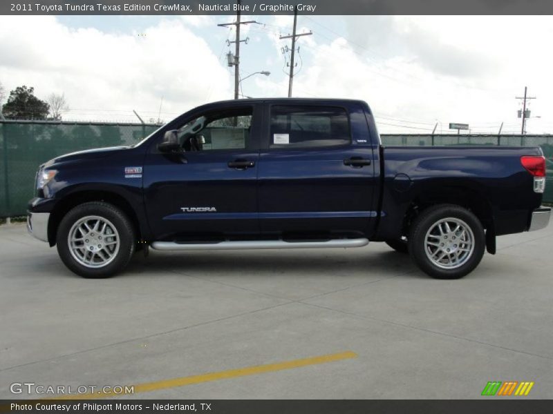 Nautical Blue / Graphite Gray 2011 Toyota Tundra Texas Edition CrewMax