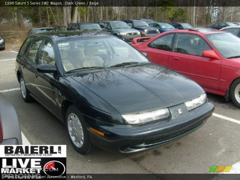 Dark Green / Beige 1996 Saturn S Series SW2 Wagon