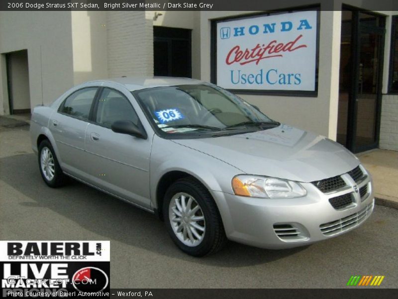 Bright Silver Metallic / Dark Slate Grey 2006 Dodge Stratus SXT Sedan