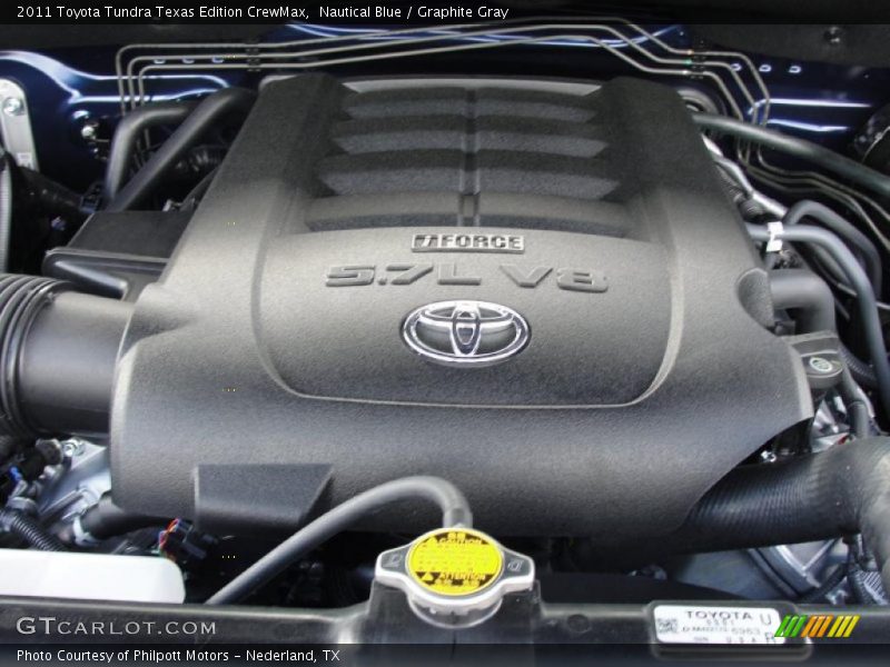  2011 Tundra Texas Edition CrewMax Engine - 5.7 Liter i-Force DOHC 32-Valve Dual VVT-i V8