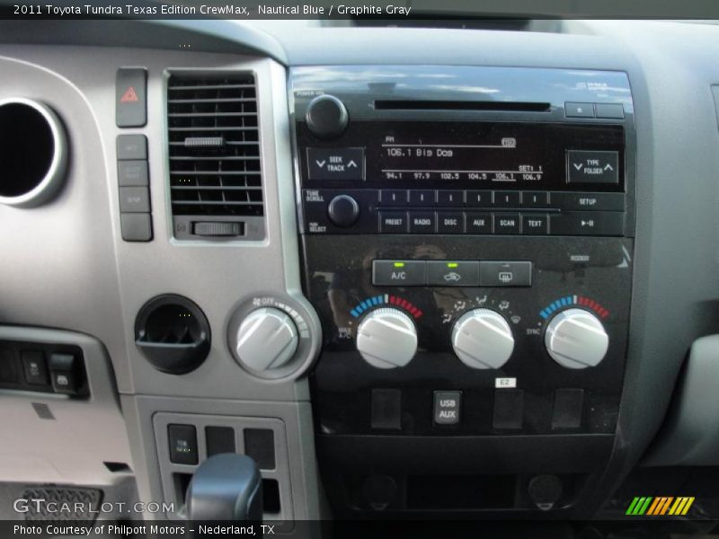 Nautical Blue / Graphite Gray 2011 Toyota Tundra Texas Edition CrewMax
