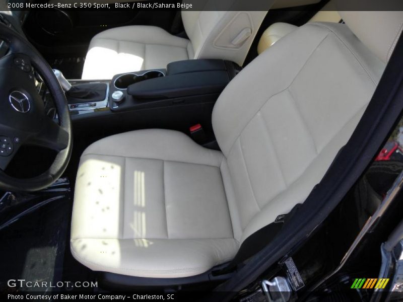 Black / Black/Sahara Beige 2008 Mercedes-Benz C 350 Sport