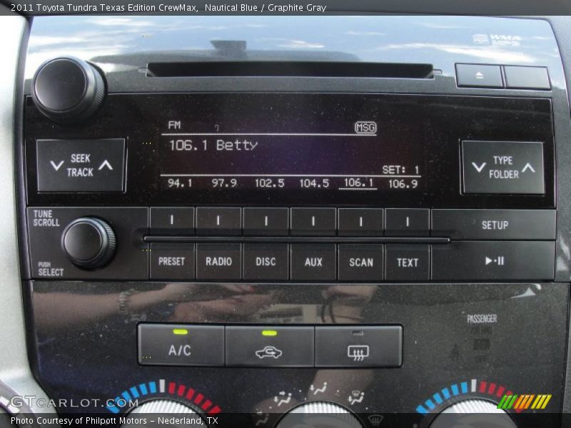 Nautical Blue / Graphite Gray 2011 Toyota Tundra Texas Edition CrewMax