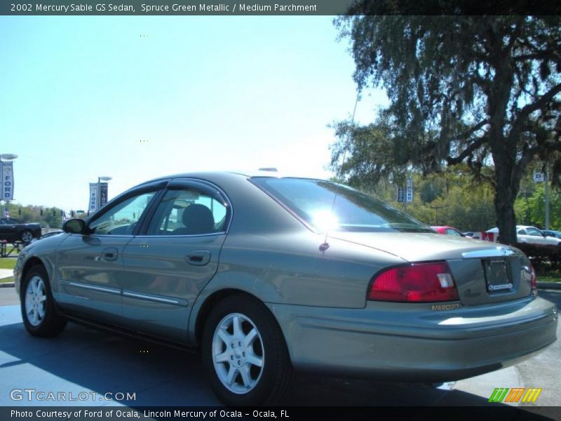 Spruce Green Metallic / Medium Parchment 2002 Mercury Sable GS Sedan