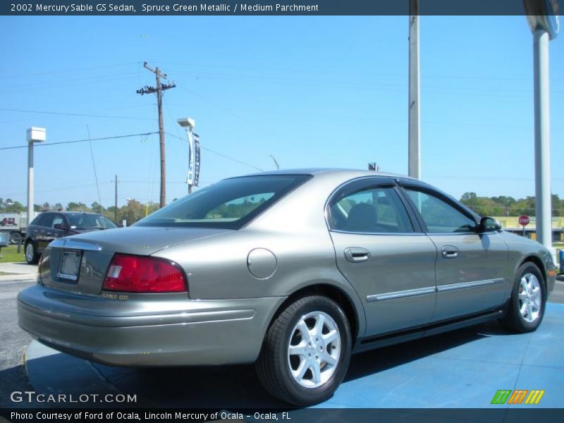 Spruce Green Metallic / Medium Parchment 2002 Mercury Sable GS Sedan