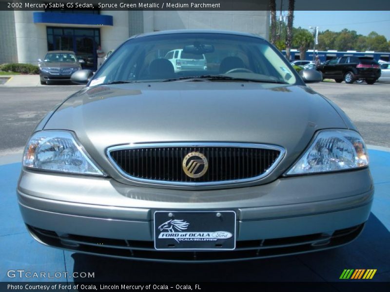 Spruce Green Metallic / Medium Parchment 2002 Mercury Sable GS Sedan