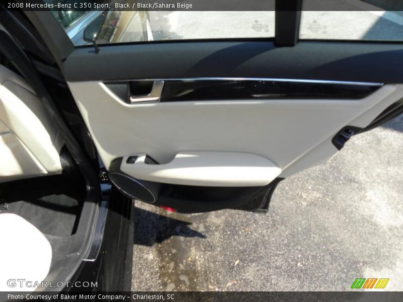 Black / Black/Sahara Beige 2008 Mercedes-Benz C 350 Sport