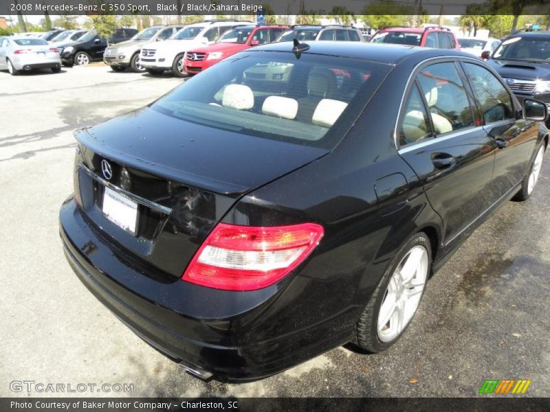 Black / Black/Sahara Beige 2008 Mercedes-Benz C 350 Sport