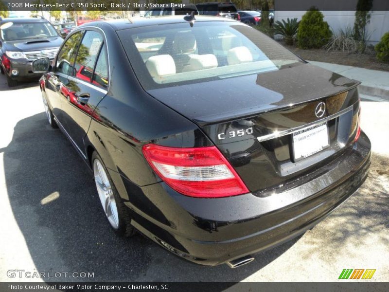 Black / Black/Sahara Beige 2008 Mercedes-Benz C 350 Sport