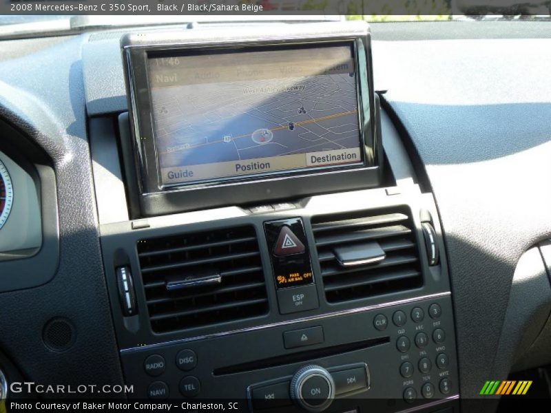 Black / Black/Sahara Beige 2008 Mercedes-Benz C 350 Sport