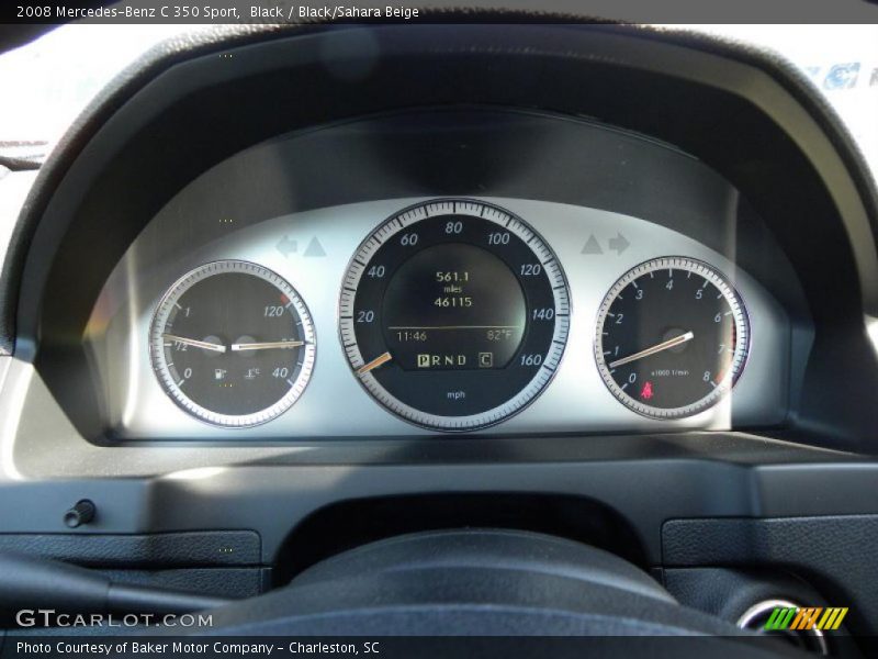 Black / Black/Sahara Beige 2008 Mercedes-Benz C 350 Sport