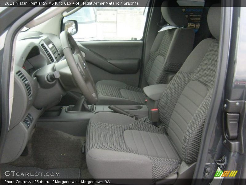  2011 Frontier SV V6 King Cab 4x4 Graphite Interior
