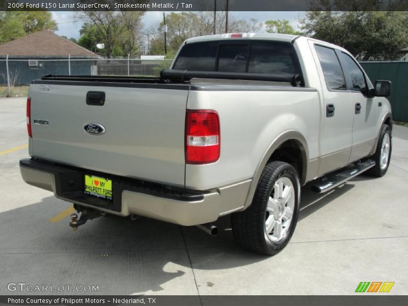 Smokestone Metallic / Tan 2006 Ford F150 Lariat SuperCrew