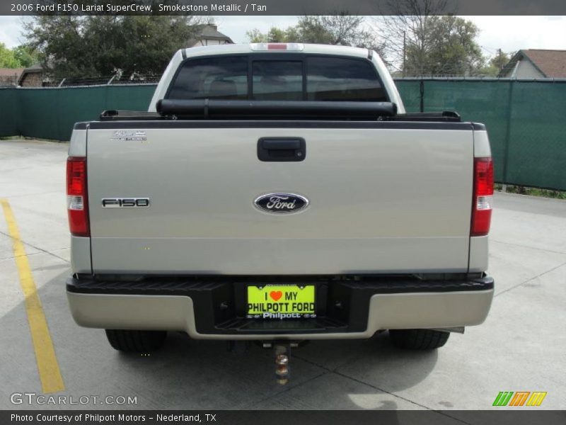 Smokestone Metallic / Tan 2006 Ford F150 Lariat SuperCrew