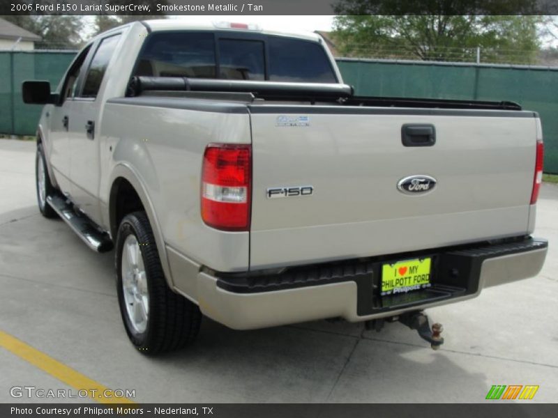 Smokestone Metallic / Tan 2006 Ford F150 Lariat SuperCrew