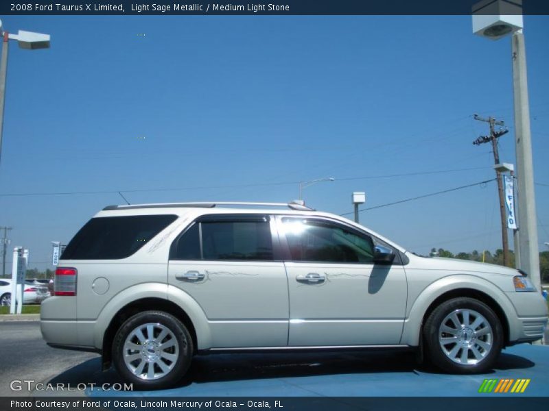 Light Sage Metallic / Medium Light Stone 2008 Ford Taurus X Limited