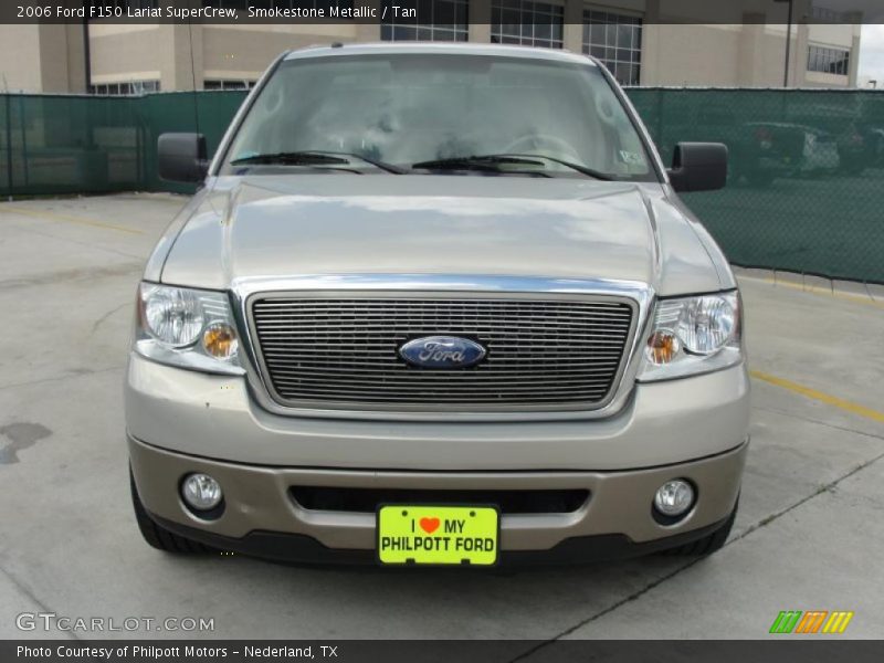 Smokestone Metallic / Tan 2006 Ford F150 Lariat SuperCrew