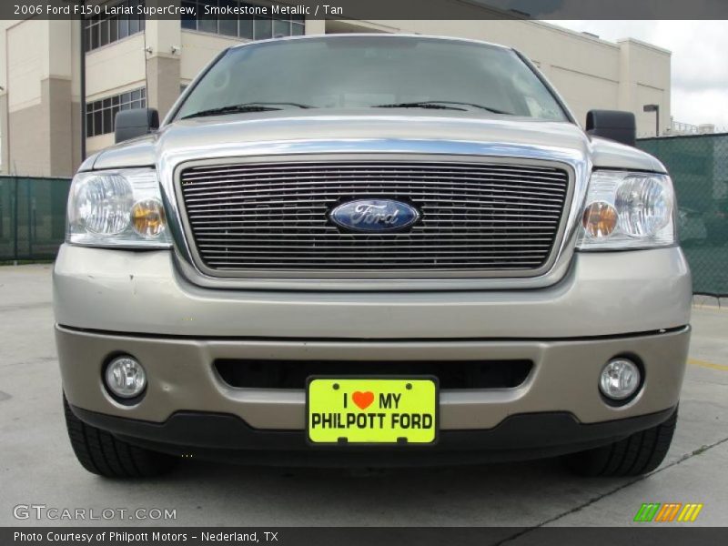 Smokestone Metallic / Tan 2006 Ford F150 Lariat SuperCrew