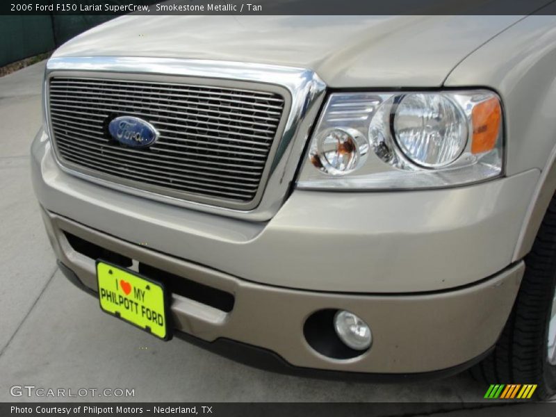 Smokestone Metallic / Tan 2006 Ford F150 Lariat SuperCrew
