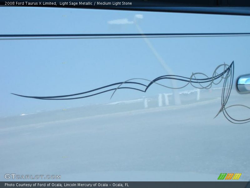 Light Sage Metallic / Medium Light Stone 2008 Ford Taurus X Limited