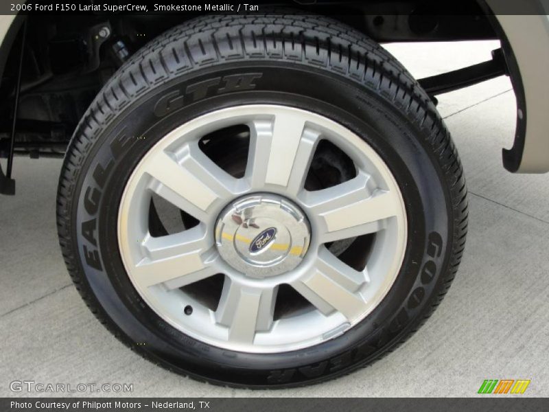 Smokestone Metallic / Tan 2006 Ford F150 Lariat SuperCrew