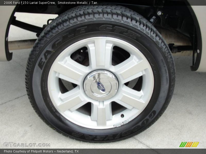 Smokestone Metallic / Tan 2006 Ford F150 Lariat SuperCrew