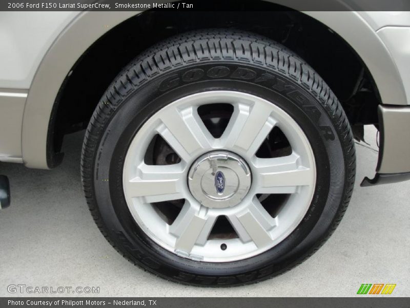Smokestone Metallic / Tan 2006 Ford F150 Lariat SuperCrew