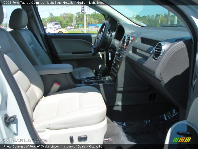 Light Sage Metallic / Medium Light Stone 2008 Ford Taurus X Limited