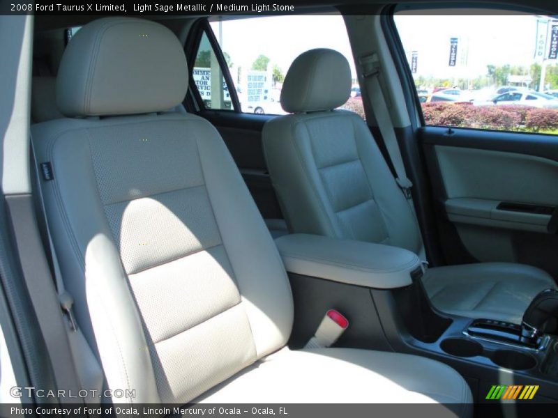 Light Sage Metallic / Medium Light Stone 2008 Ford Taurus X Limited