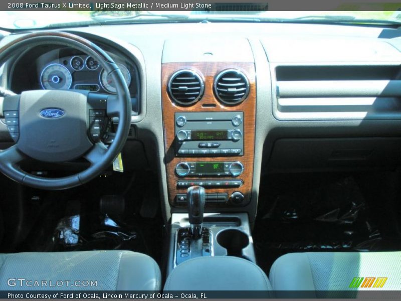 Light Sage Metallic / Medium Light Stone 2008 Ford Taurus X Limited