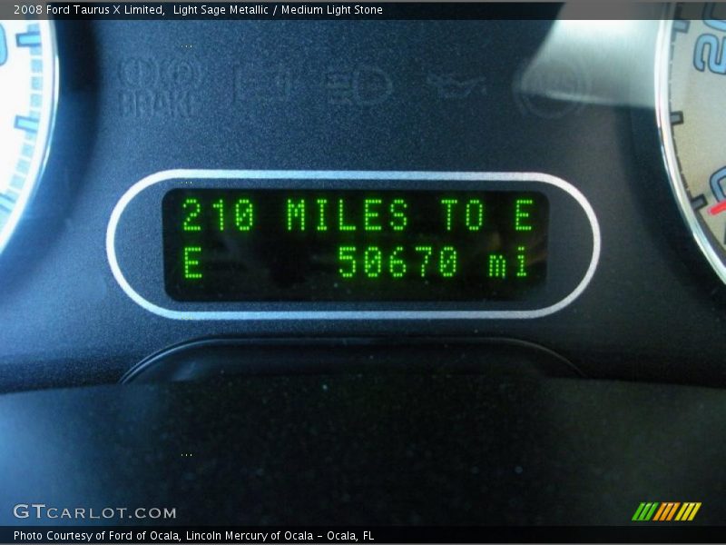 Light Sage Metallic / Medium Light Stone 2008 Ford Taurus X Limited