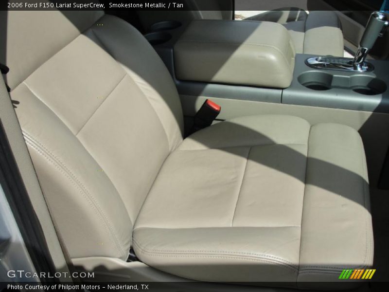 Smokestone Metallic / Tan 2006 Ford F150 Lariat SuperCrew