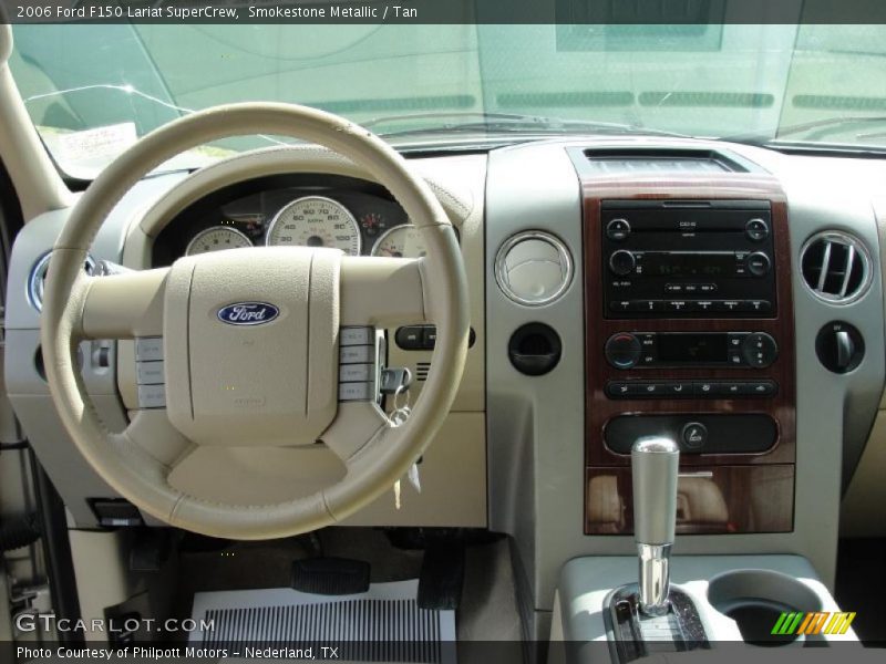 Smokestone Metallic / Tan 2006 Ford F150 Lariat SuperCrew