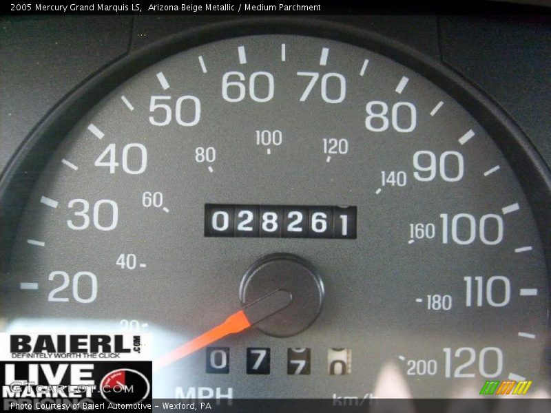 Arizona Beige Metallic / Medium Parchment 2005 Mercury Grand Marquis LS