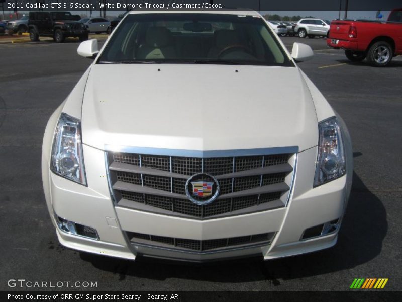 White Diamond Tricoat / Cashmere/Cocoa 2011 Cadillac CTS 3.6 Sedan