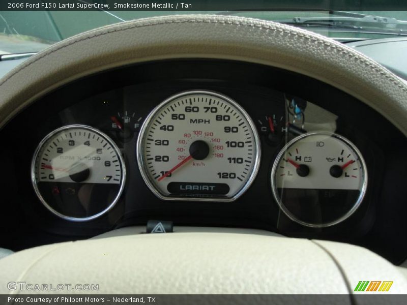 Smokestone Metallic / Tan 2006 Ford F150 Lariat SuperCrew