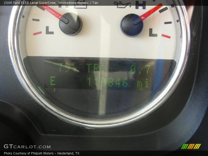 Smokestone Metallic / Tan 2006 Ford F150 Lariat SuperCrew